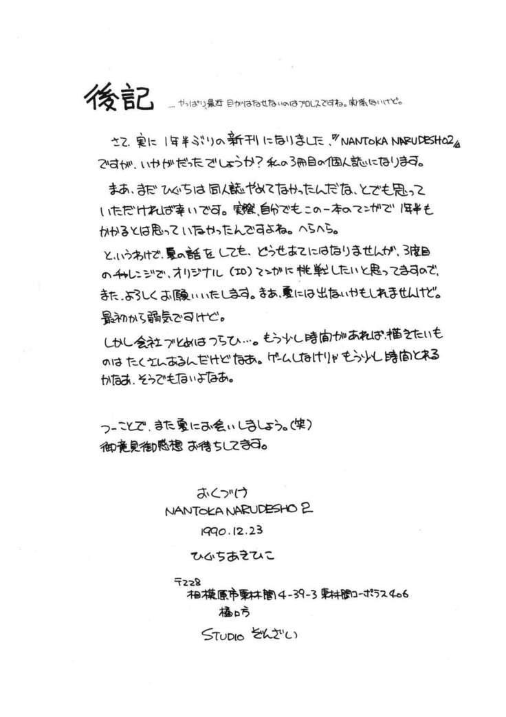 NANTOKA NARUDESHO! 2