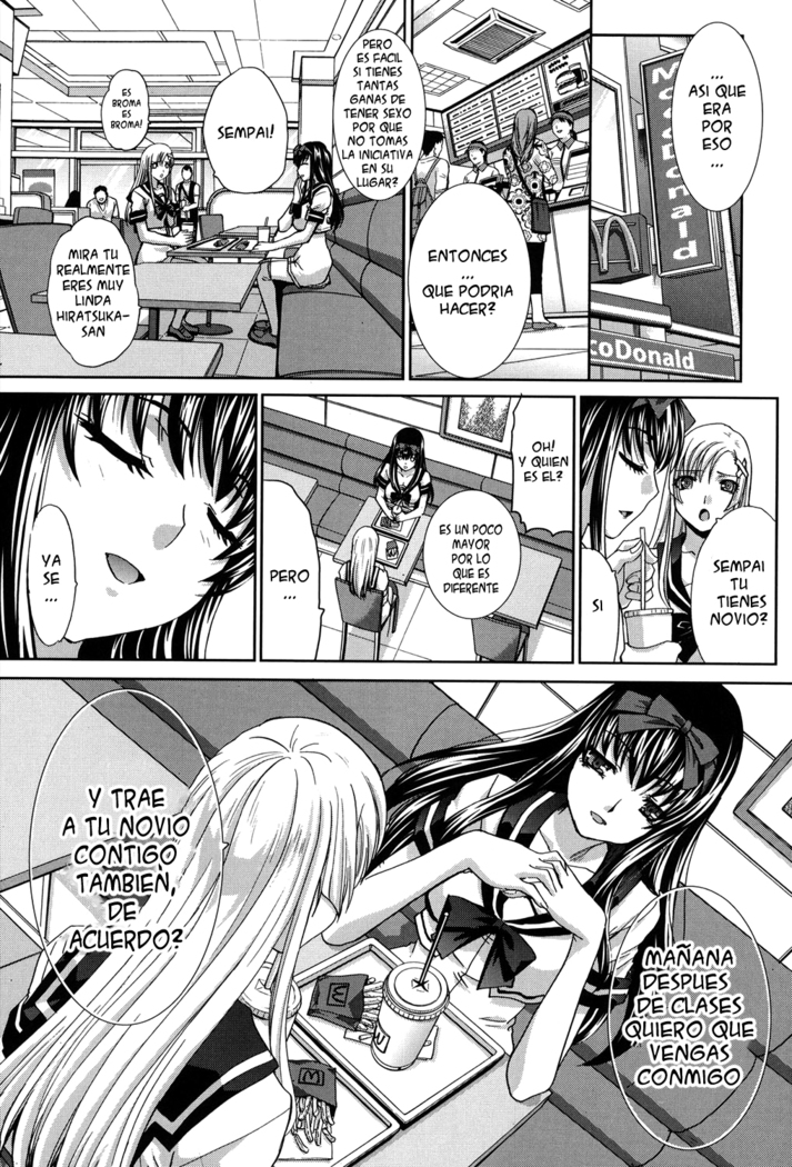 Houkago no Kanojo wa Neburarete Naku. | Despues de la escuela mi novia hace sonidos obscenos Ch. 1-2