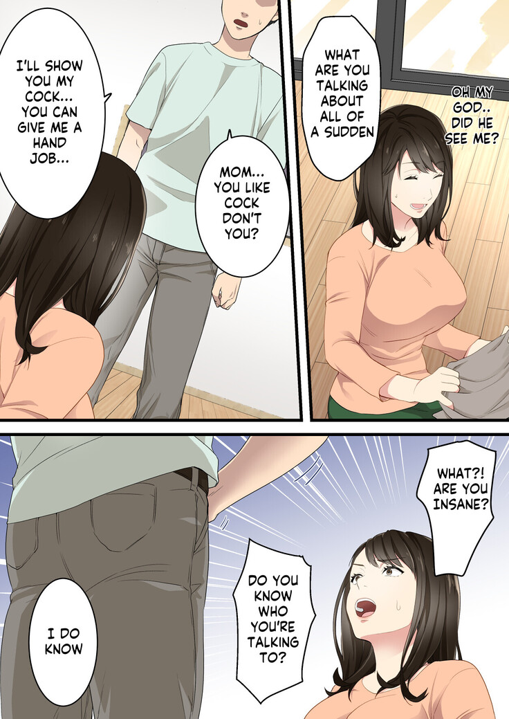 Arguing mother-son who became a loving couple