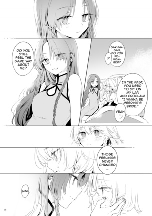 Meiling ni Kawaigarareru Sakuya-san ga Mitai Hon | A book about Sakuya getting sweet with Meiling Page #16