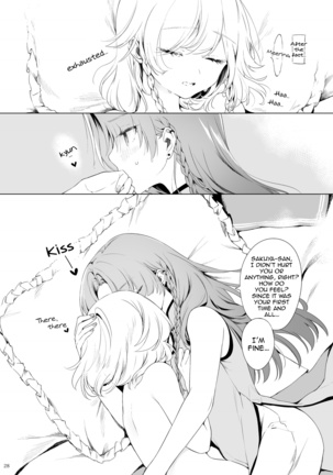 Meiling ni Kawaigarareru Sakuya-san ga Mitai Hon | A book about Sakuya getting sweet with Meiling Page #28