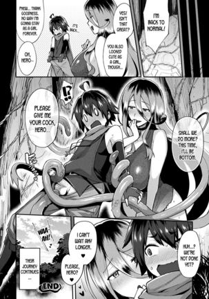 Shokushu-san to Yuusha-kun ~Nazo no Kinsho de Seitenkan!?~ | Tentacle-san and Hero-kun - Gender Bending Through the Mysterious Forbidden Book?!