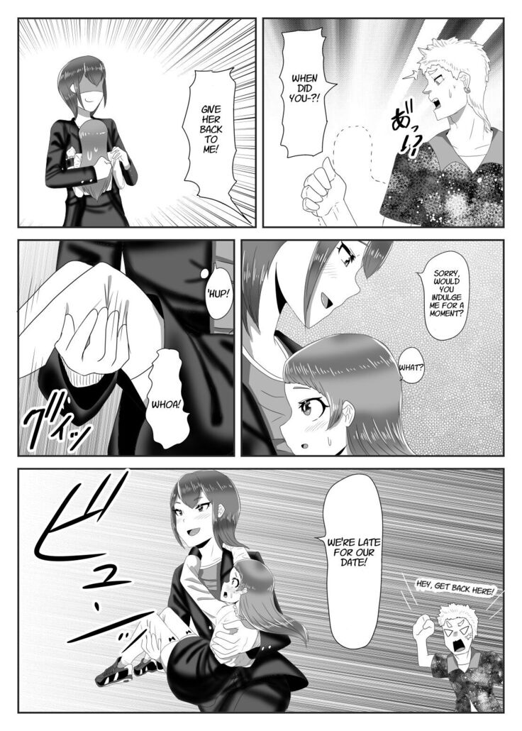 Batsu gēmu de josō sanpo sa se rarete itara ikemen futanari musume ni tasuke raremashita