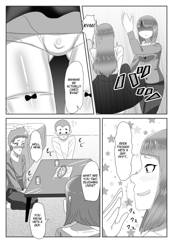 Batsu gēmu de josō sanpo sa se rarete itara ikemen futanari musume ni tasuke raremashita