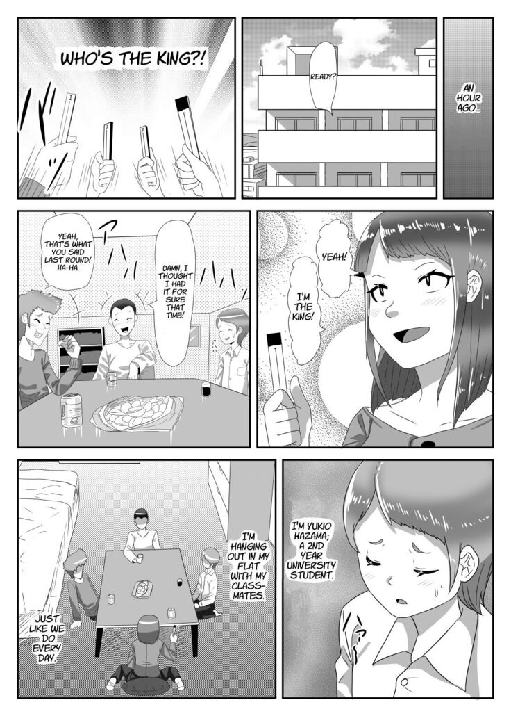 Batsu gēmu de josō sanpo sa se rarete itara ikemen futanari musume ni tasuke raremashita