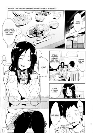 Mei ga Heya ni yattekita to Omottara Kyuu ni Fuku wo Nugi hajimete!? | My Niece Came Into My Room and Suddenly Started Stripping!? - Page 5