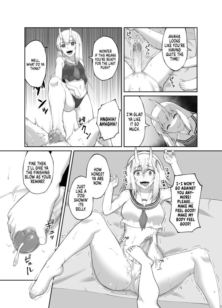 Taimashi Daraku Osen ~Futanari ni Ochita Taima Miko wa Inran Mesu Oni-ka~ | Suppressor Falls to Depravity ~Exterminator Miko Turns into a Slutty Futanari Oni~