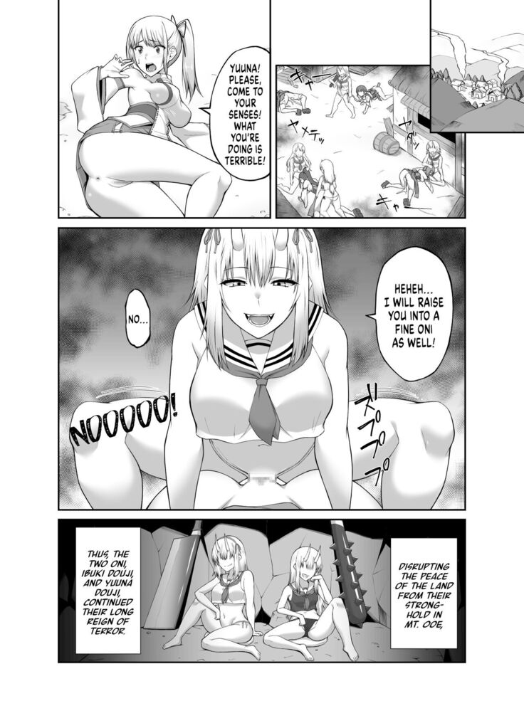 Taimashi Daraku Osen ~Futanari ni Ochita Taima Miko wa Inran Mesu Oni-ka~ | Suppressor Falls to Depravity ~Exterminator Miko Turns into a Slutty Futanari Oni~