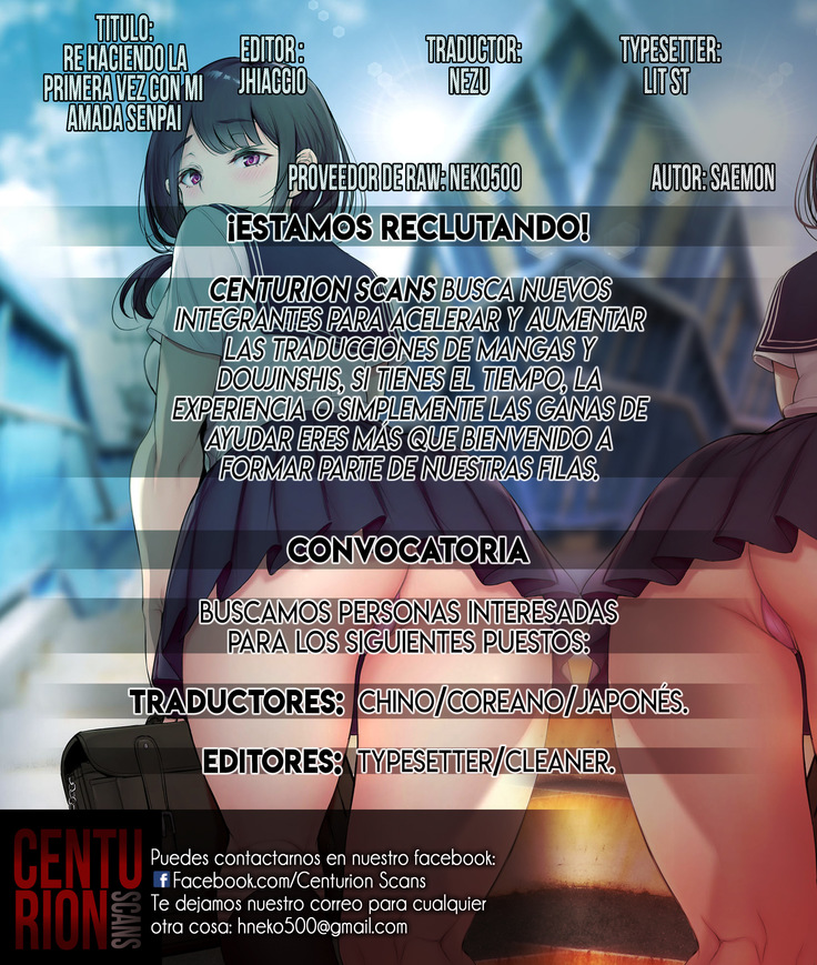 Itoshi no Senpai to Mou Ichido Hajimete o | Rehaciendo la primera vez con mi amada senpai