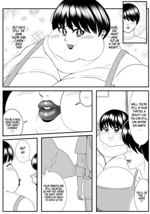 My old babysitter, who I haven’t seen in ten years, has gained weight and became monstrous | Zutto Akogarete Ita Otonari no Onee-san ni 10-nenburi ni Atte Mitara Kusodebu Monster to Kashite - Page 8