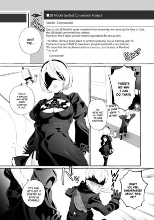 2B Model Sexaroid-ka Keikakusho｜2B Model Sexbot Conversion Project - Page 2