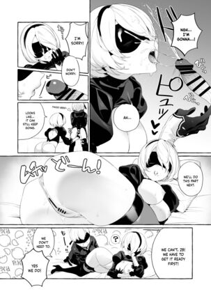 2B Model Sexaroid-ka Keikakusho｜2B Model Sexbot Conversion Project - Page 4