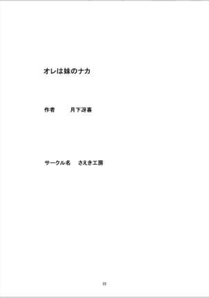 Ore wa Imouto no Naka ni Page #22