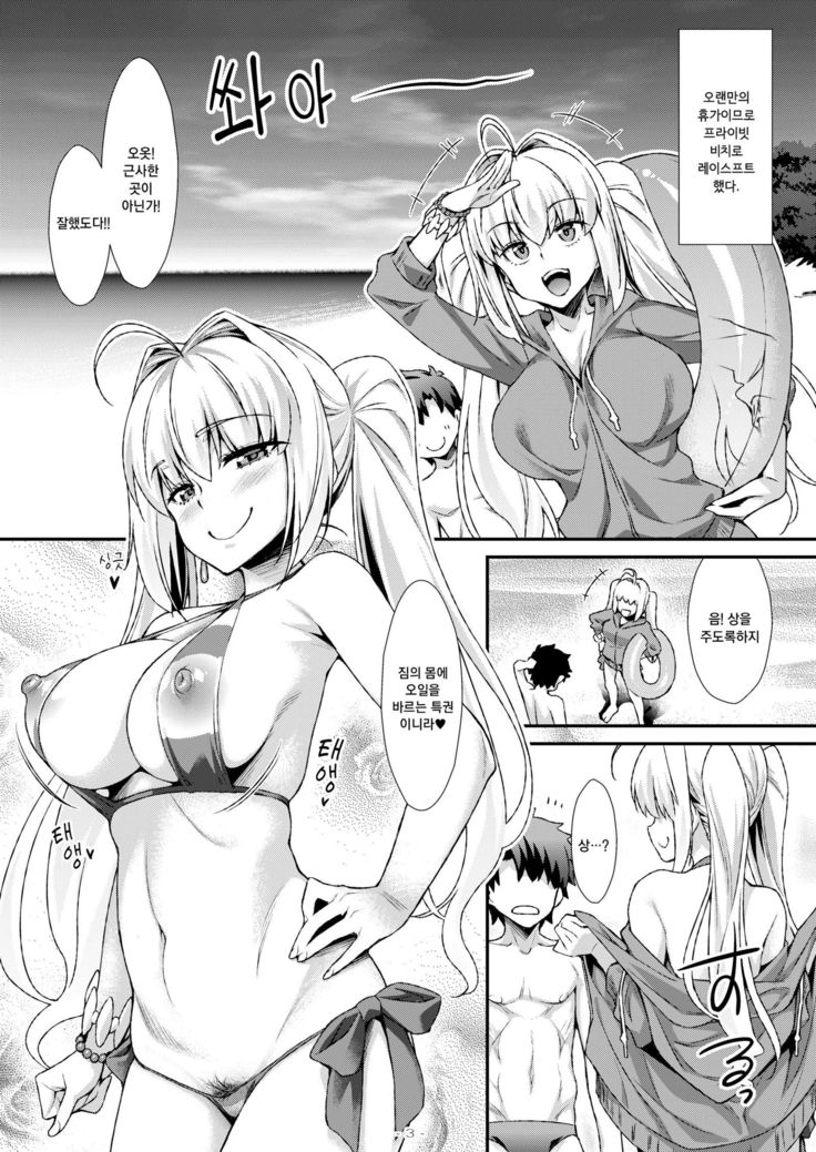 Futari dake no Minami no Shima de Nero to Icha Pako | 둘만의 남쪽 섬에서 네로와 알콩섹스