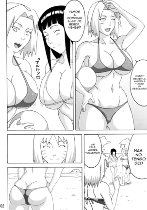 Konoha Girls In The Beach - Page 3