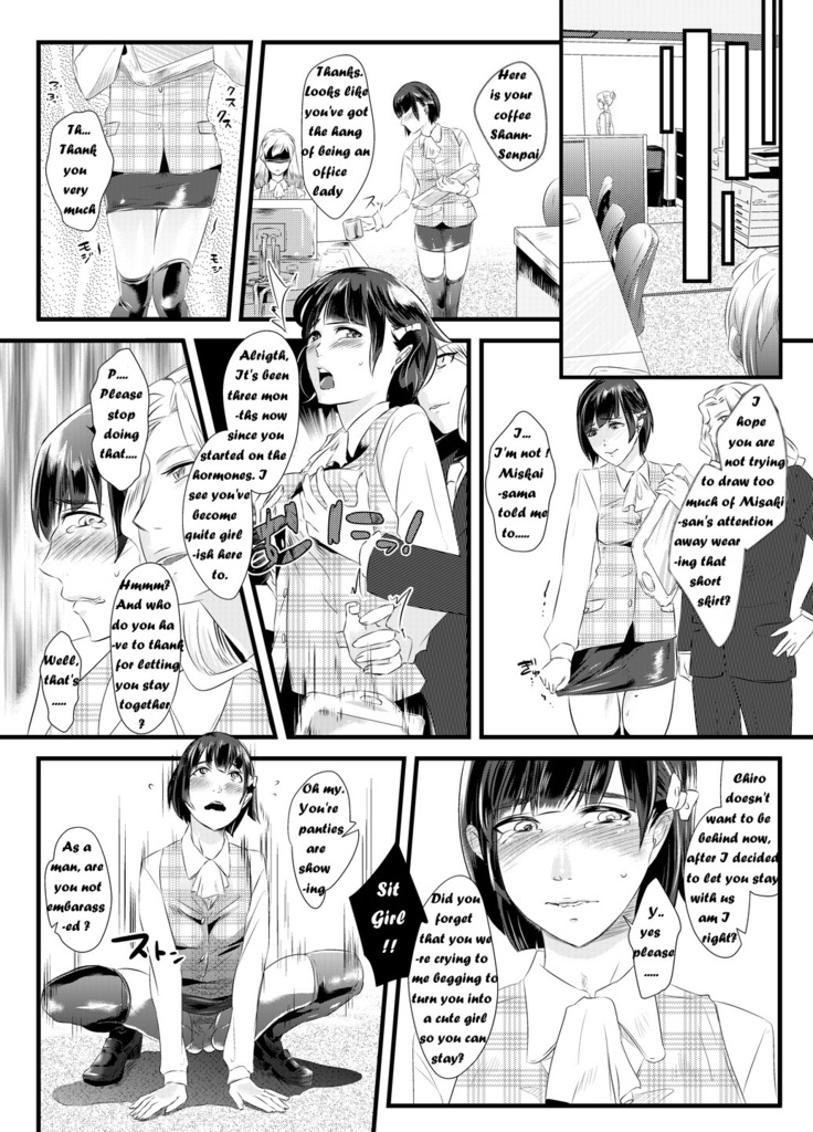 Immoral Yuri Heaven ~The Husband is made female and trained while his wife is bed by a woman~